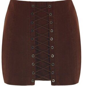 Naked Wardrobe CANVAS LACE MINI SKIRT - BRAND NEW NEVER WORN